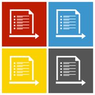 Document icon on square buttons - Square Series N6