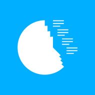 Coxcomb Chart icon on a blue background - Smooth Series N4