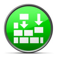 Wall icon on a round button - Slender Series
