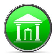 Bank icon on a round button - Slender Series N8
