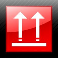 Logistics icon on a square button - Sleek Series N7