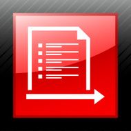 Document icon on a square button - Sleek Series N6