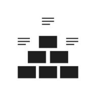 Pyramid icon on a white background - Single Series N9