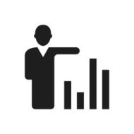 Businessman icon on a white background - Single Series N15