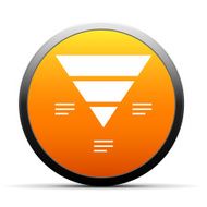 Pyramid icon on a round button - Simple Series N10