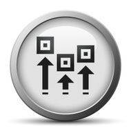 Logistics icon on a silver button - Silver Series N8