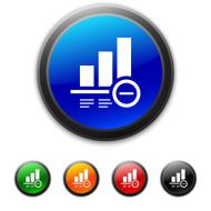 Bar Graph icon on round buttons - Shined Series N16