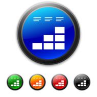 Bar Graph icon on round buttons - Shined Series N17