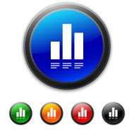 Bar Graph icon on round buttons - Shined Series N18