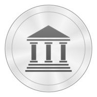 Bank icon on a round button - Sharp Series N7