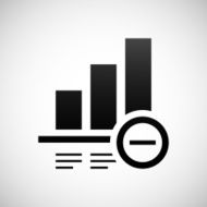 Bar Graph icon on a white background - Shade Series N16