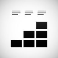 Bar Graph icon on a white background - Shade Series N17