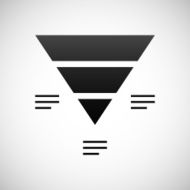 Pyramid icon on a white background - Shade Series N10