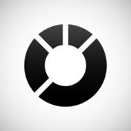 Donut Chart icon on a white background - Shade Series N4