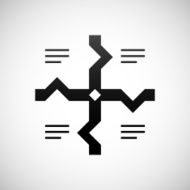 Flowchart icon on a white background - Shade Series N9