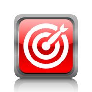 Target icon on a square button - RubyRed Series N6