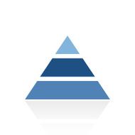 Pyramid icon on a white background - Royal Series N11