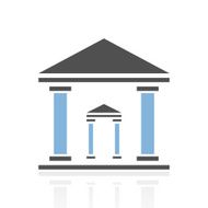 Bank icon on a white background - Royal Series N8