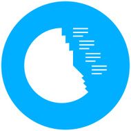 Coxcomb Chart icon on a round button - Round Series N4