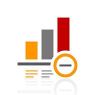 Bar Graph icon on a white background - Pro Series N16