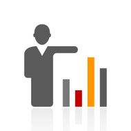 Businessman icon on a white background - Pro Series N15