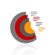 Coxcomb Chart icon on a white background - Pro Series N4