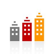 Apartment Building icon on a white background - Pro Series