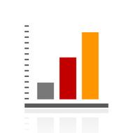 Bar Graph icon on a white background - Pro Series N19