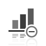 Bar Graph icon on a white background - Prime Series N16