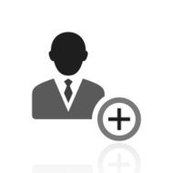 Businessman icon on a white background - Prime Series N14