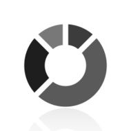 Donut Chart icon on a white background - Prime Series N4