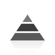 Pyramid icon on a white background - Prime Series N11