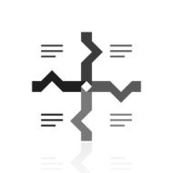 Flowchart icon on a white background - Prime Series N9