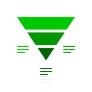 Pyramid icon on a white background - Fresh Series N10