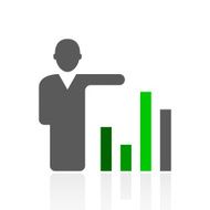 Businessman icon on a white background - Fresh Series N15