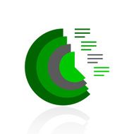 Coxcomb Chart icon on a white background - Fresh Series N4