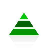 Pyramid icon on a white background - Fresh Series N11