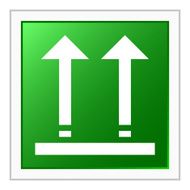 Logistics icon on a square button - Flat Series N7