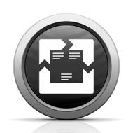Chevron Chart icon on a round button - Elect Series N9