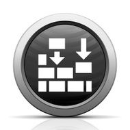 Wall icon on a round button - Elect Series