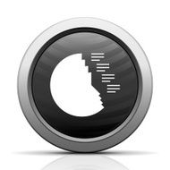 Coxcomb Chart icon on a round button - Elect Series N4