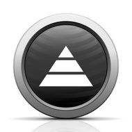 Pyramid icon on a round button - Elect Series N11