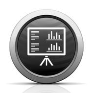 Projection Screen icon on a round button - Elect Series N4