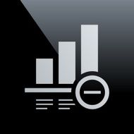 Bar Graph icon on a black background - Core Series N16