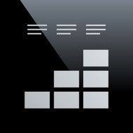 Bar Graph icon on a black background - Core Series N17