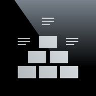 Pyramid icon on a black background - Core Series N9