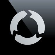 Chevron Chart icon on a black background - Core Series N9