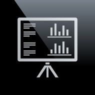 Projection Screen icon on a black background - Core Series N4