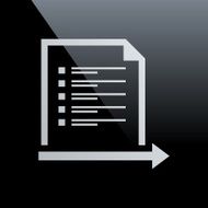 Document icon on a black background - Core Series N6