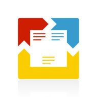 Chevron Chart icon on a white background - Color Series N9